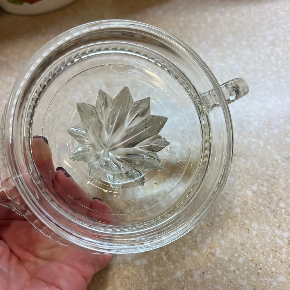 Vintage Clear Glass Lemon Juicer Anchor Hocking